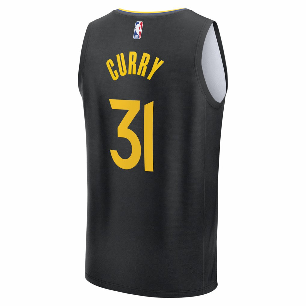 Seth Curry Golden State Warriors Fast Break Replica Player Jersey for sale Statement Editi- Black | Fanatics
