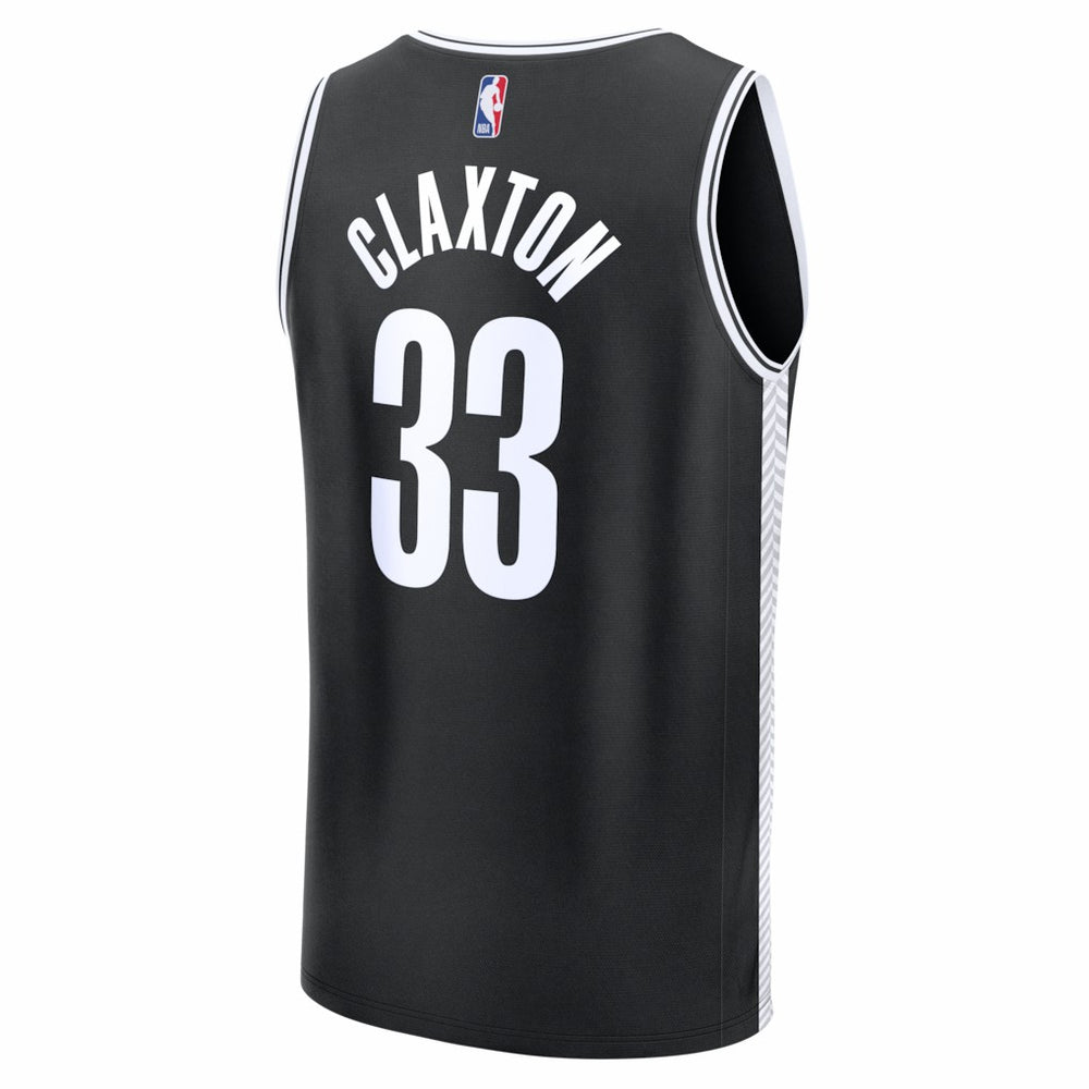 Nic Claxton Brooklyn Nets Fast Break Replica Jersey Black Icon Edition | Fanatics US