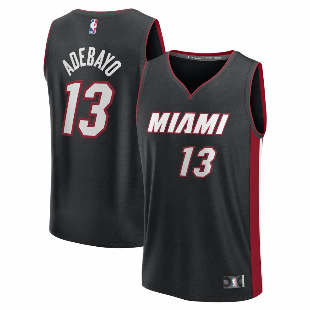 Bam Adebayo Miami Heat Fast Break Replica Jersey Black Icon Edition | Fanatics online