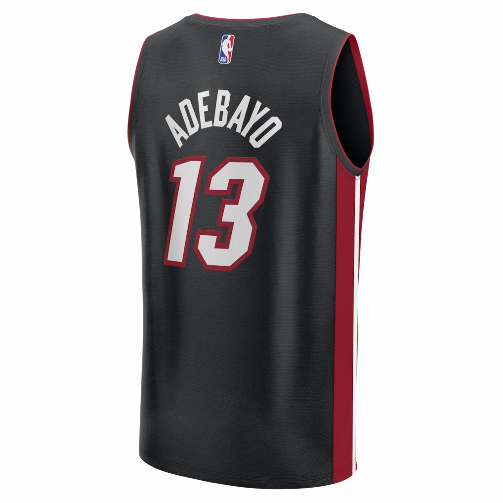 Bam Adebayo Miami Heat Fast Break Replica Jersey Black Icon Edition | Fanatics online