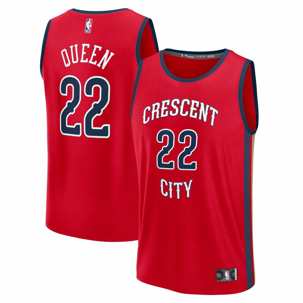 Derik Queen New Orleans Pelicans Fast Break Replica Player Jersey Statement Edition Red | Fanatics online