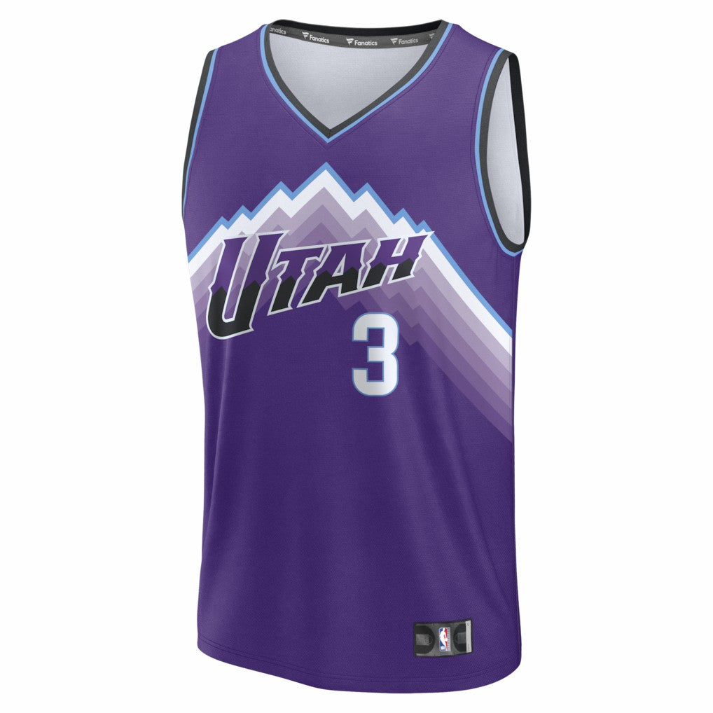 Keyonte George Utah Jazz Fast Break Replica Jersey Purple Icon Edition | Fanatics discount