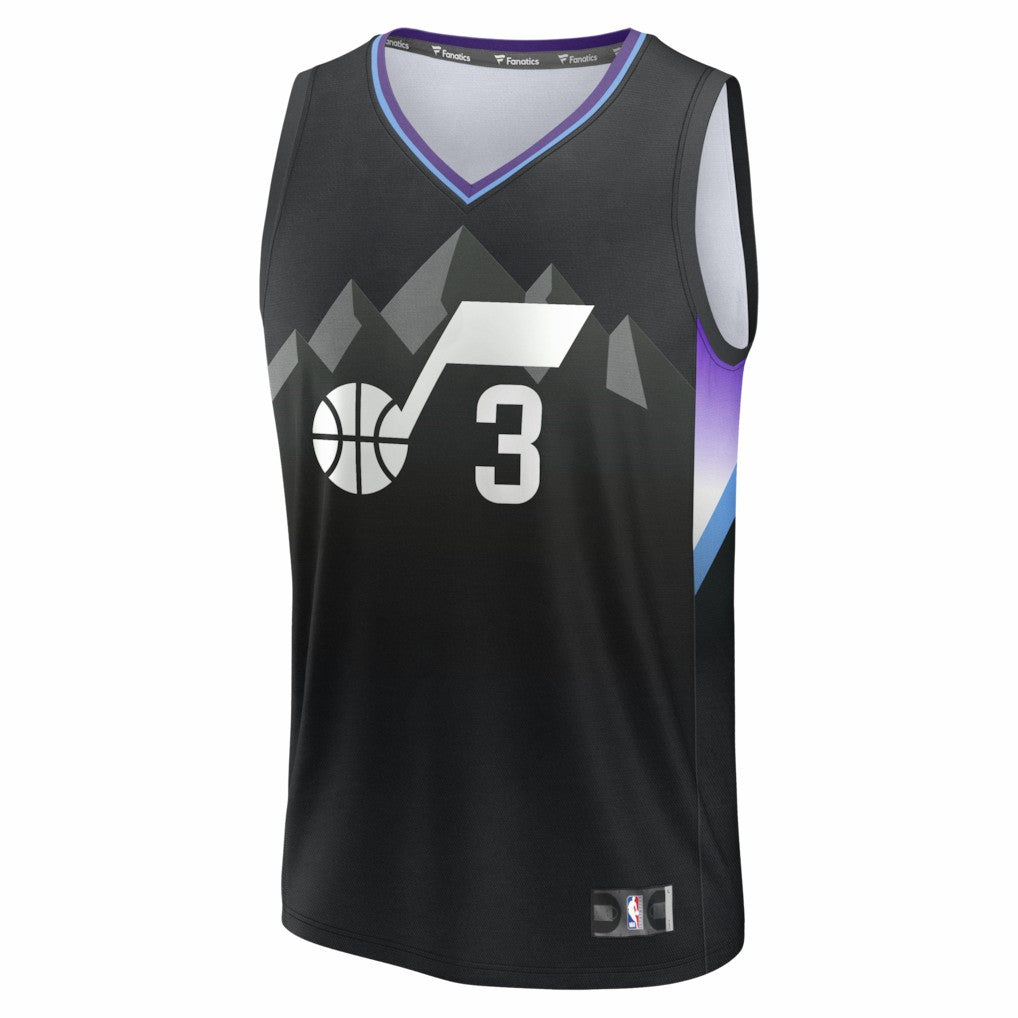 Keyonte George Utah Jazz Fast Break Replica Jersey Statement Edition Black | Fanatics outlet