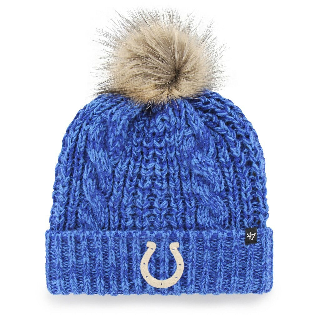 47 brand Indianapolis Colts '47 Women's Meeko Cuffed Knit Hat with Pom Royal