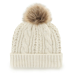 47 brand Denver Broncos '47 Women's Meeko Cuffed Knit Hat with Pom White