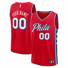 Philadelphia 76ers Fastbreak Custom Jersey Statement Edition Red | Fanatics