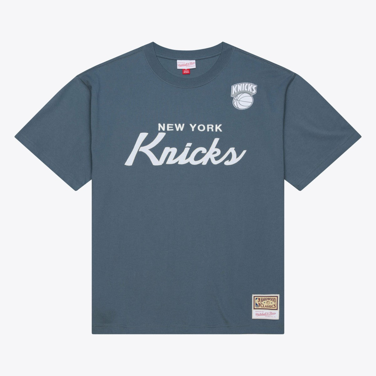 New York Knicks Thunderstorm T-Shirt Blue | Mitchell & Ness for sale