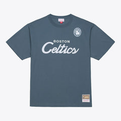 Boston Celtics Thunderstorm T-Shirt Blue | Mitchell & Ness for sale
