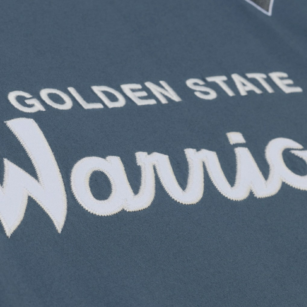 Golden State Warriors Thunderstorm T-Shirt for sale Blue | Mitchell & Ness Lifestyle