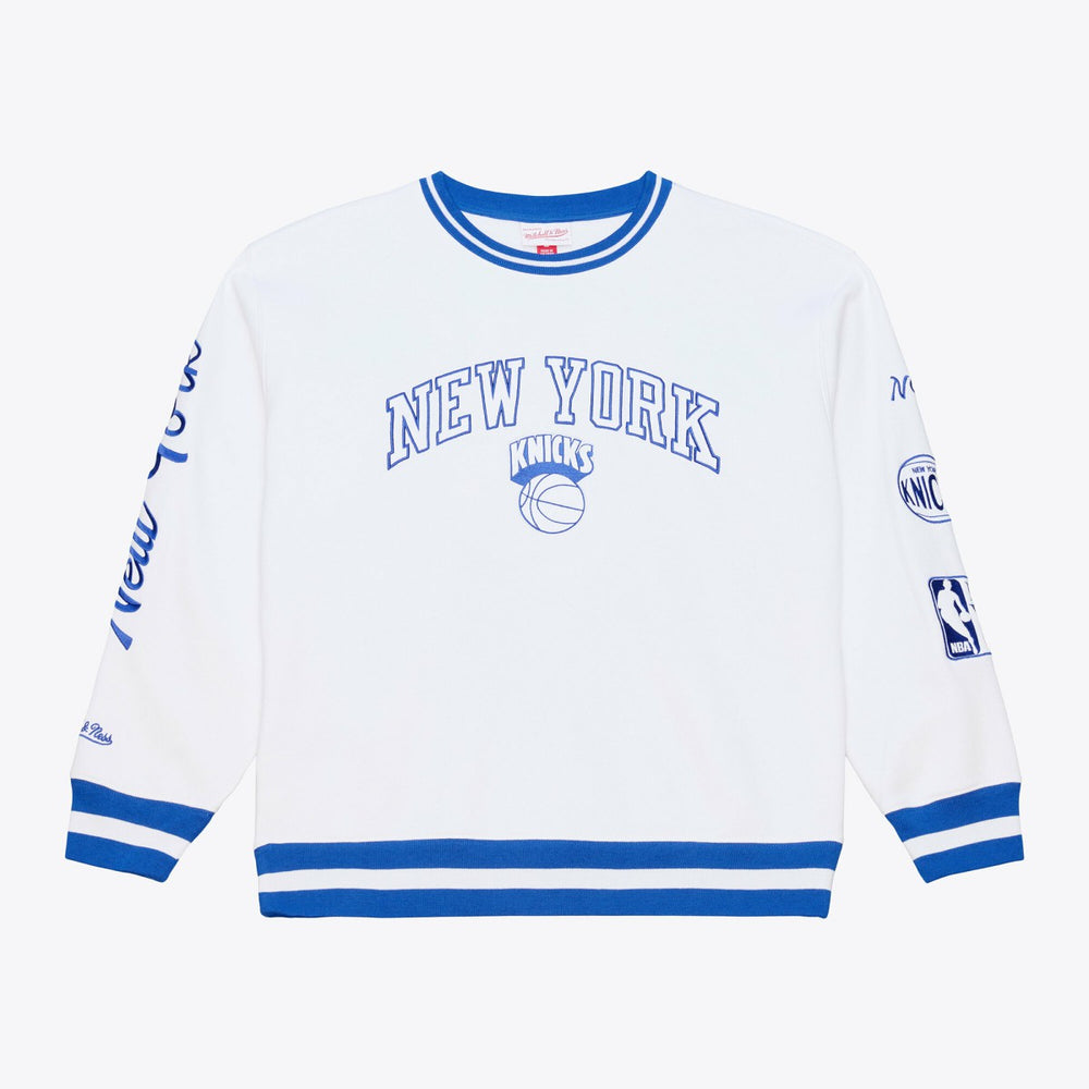 New York Knicks Arctic Fleece Sweatshirt White | Mitchell & Ness outlet
