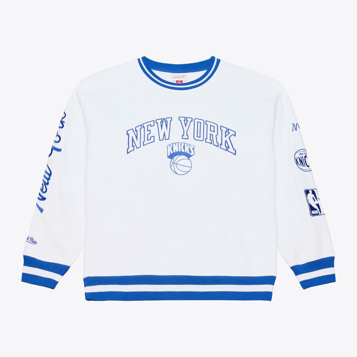 New York Knicks Arctic Fleece Sweatshirt White | Mitchell & Ness outlet
