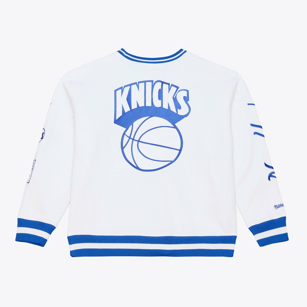 New York Knicks Arctic Fleece Sweatshirt White | Mitchell & Ness outlet