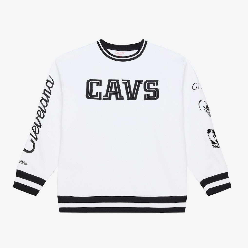 Cleveland Cavaliers Arctic Fleece Sweatshirt for sale White | Mitchell & Ness outlet
