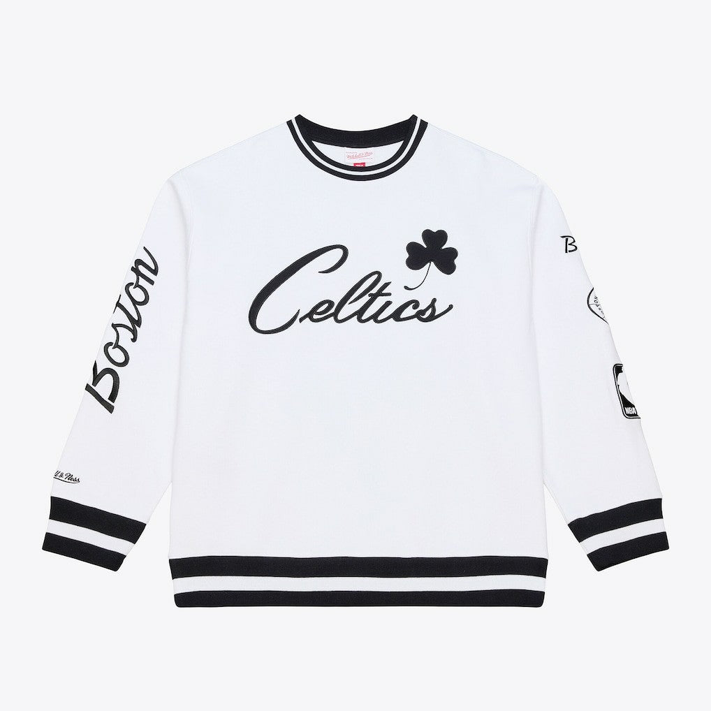 Boston Celtics Arctic Fleece Sweatshirt White | Mitchell & Ness online