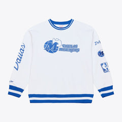 Dallas Mavericks Arctic Fleece Sweatshirt for sale White | Mitchell & Ness Lifestyle