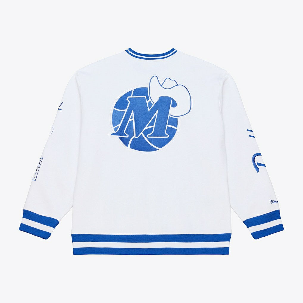 Dallas Mavericks Arctic Fleece Sweatshirt for sale White | Mitchell & Ness Lifestyle