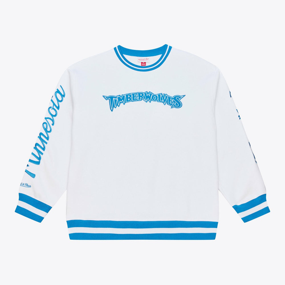 Minnesota Timberwolves Arctic Fleece Sweatshirt White | Mitchell & Ness discount