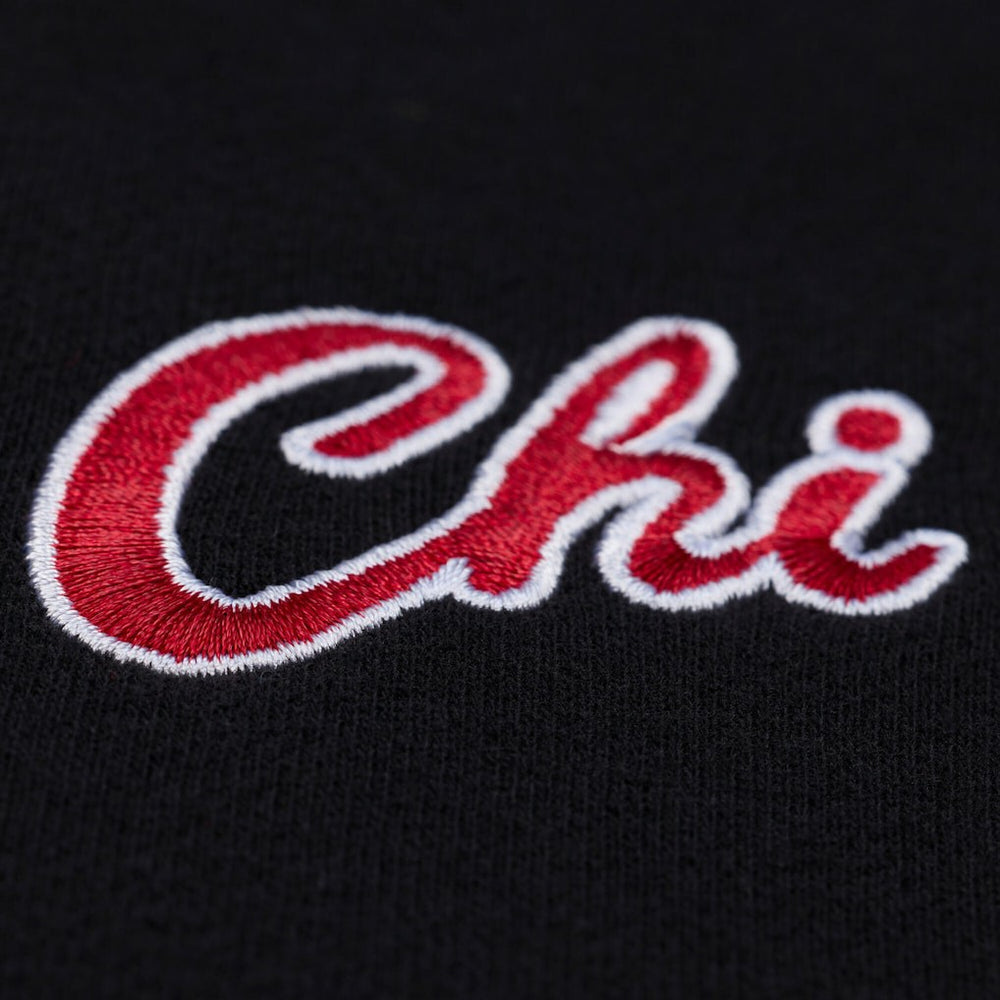 Chicago Bulls Women's Hardwood Classics Script Lightweight Sweatshirt Black | Mitchell & Ness discount