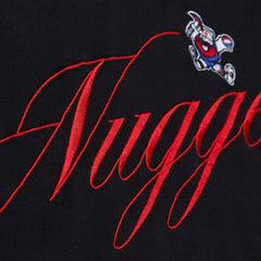 Denver Nuggets Women's Hardwood Classics Script Lightweight Sweatshirt for sale Black | Mitchell & Ness online