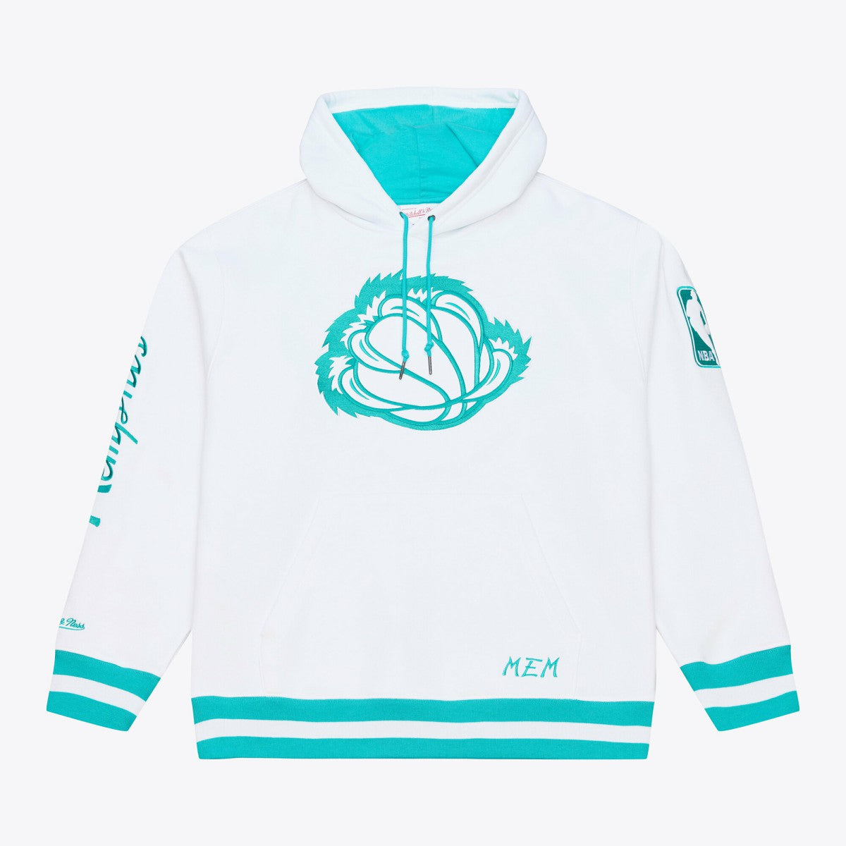 Memphis Grizzlies Artic Fleece Hoodie White | Mitchell & Ness US
