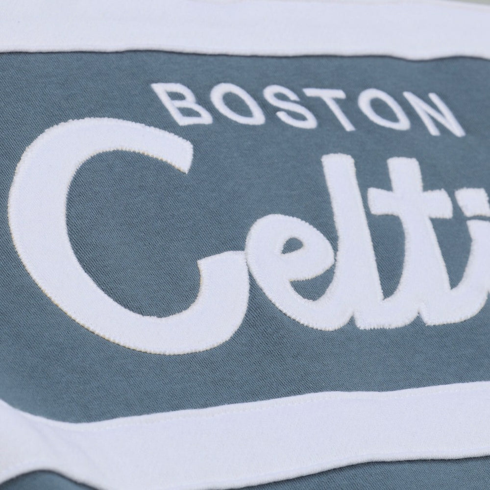 Boston Celtics Thunderstorm Head Coach Quarter-Zip Jacket Blue | Mitchell & Ness US