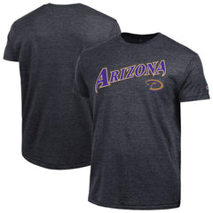 Arizona Diamondbacks Champion Cooperstown Wordmark Lockup Tri-Blend T-Shirt - Black - MLB Online