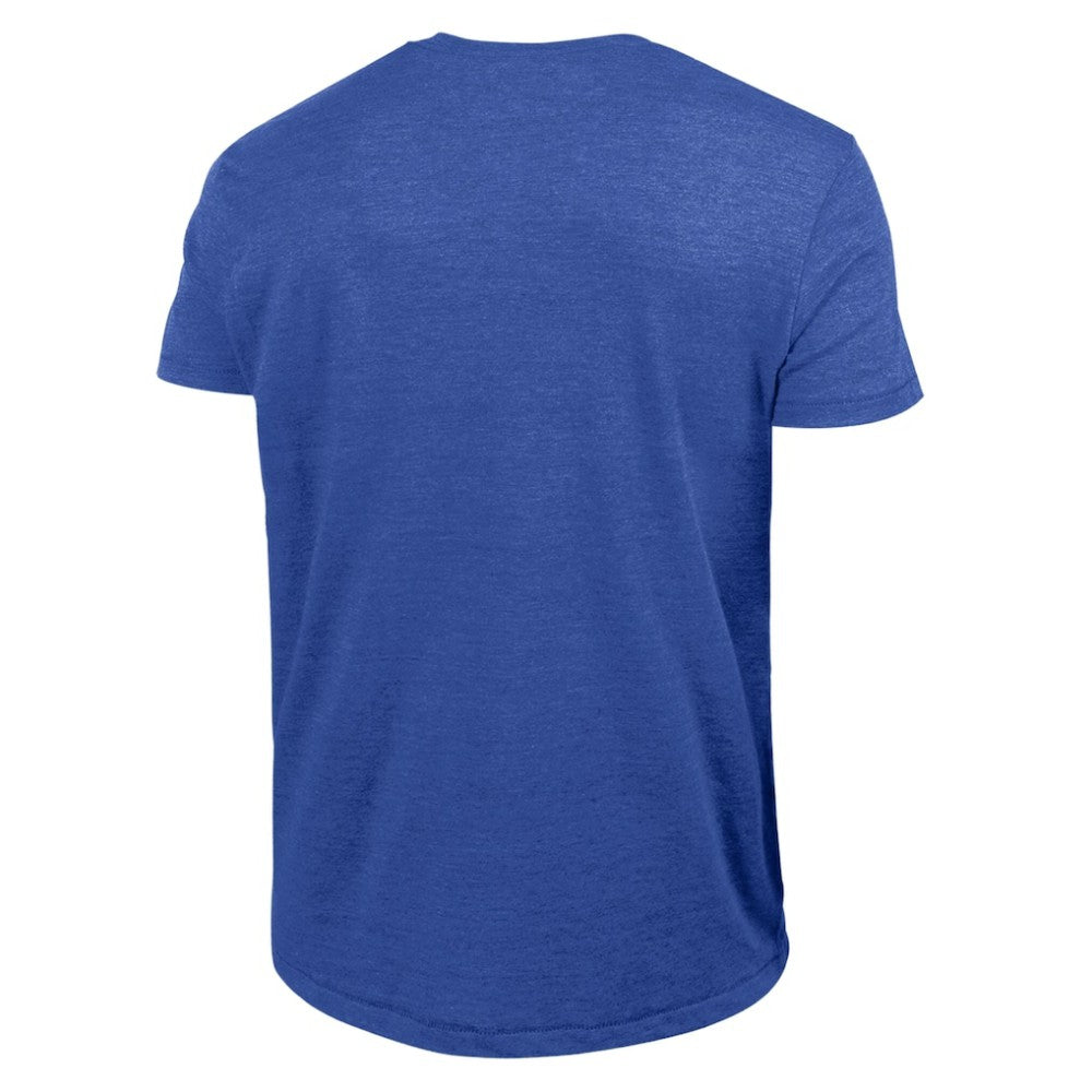 Seattle Mariners Champion Cooperstown Wordmark Lockup Tri-Blend T-Shirt - Royal - MLB Lifestyle