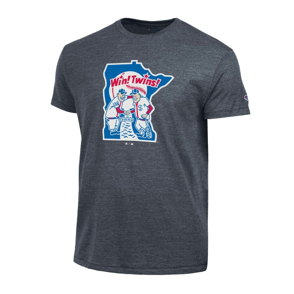 Minnesota Twins Champion Cooperstown Logo Tri-Blend T-Shirt - Navy - MLB Lifestyle