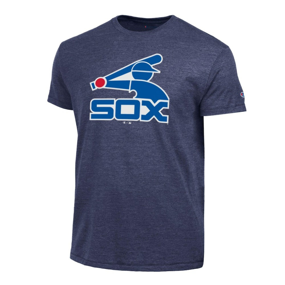 Chicago White Sox Champion Cooperstown Logo Tri-Blend T-Shirt - Navy - MLB Discount