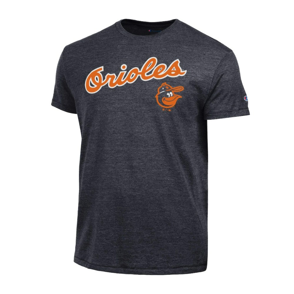 Baltimore Orioles Champion Cooperstown Logo Tri-Blend T-Shirt - Black - MLB on Sale