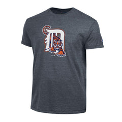 Detroit Tigers Champion Cooperstown Logo Tri-Blend T-Shirt - Navy - MLB Discount
