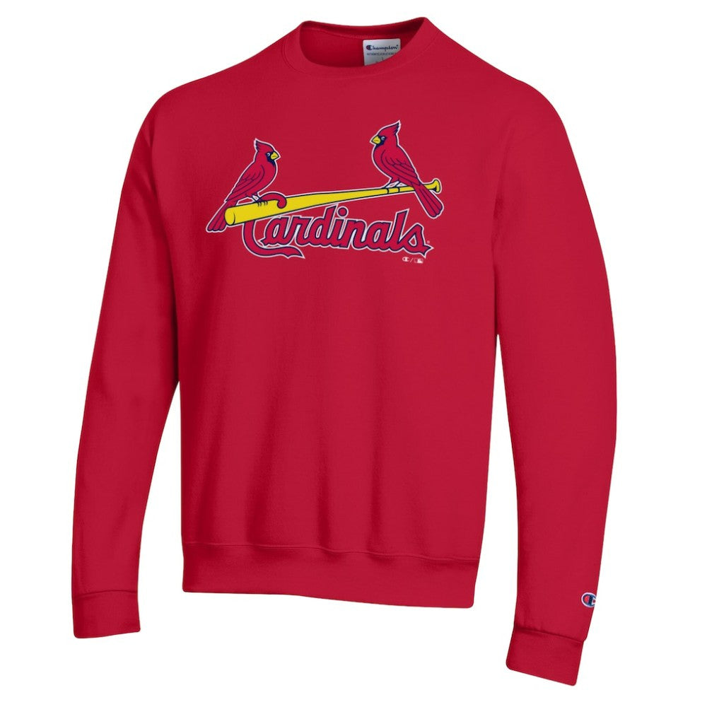 St. Louis Cardinals Champion Powerblend Wordmark Sweatshirt - Red - MLB on Sale