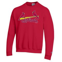St. Louis Cardinals Champion Powerblend Wordmark Sweatshirt - Red - MLB on Sale