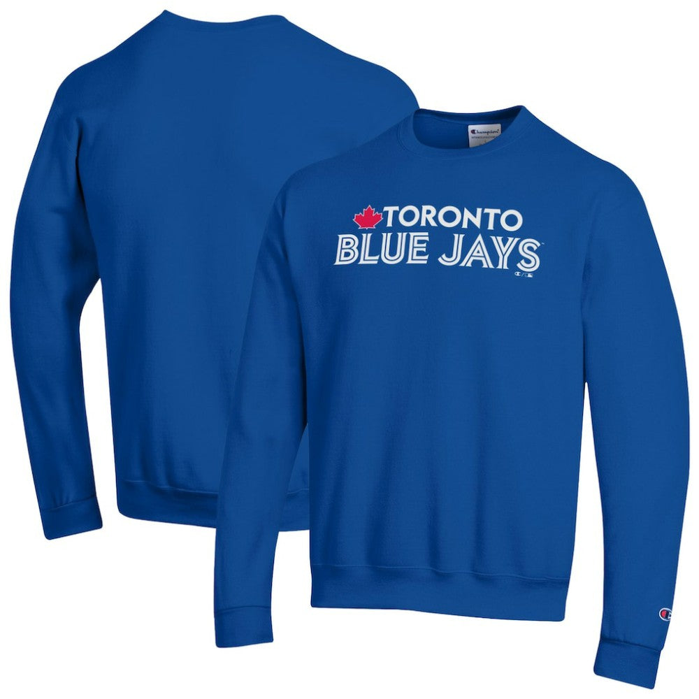 Toronto Blue Jays Champion Powerblend Wordmark Sweatshirt - Royal - MLB Online