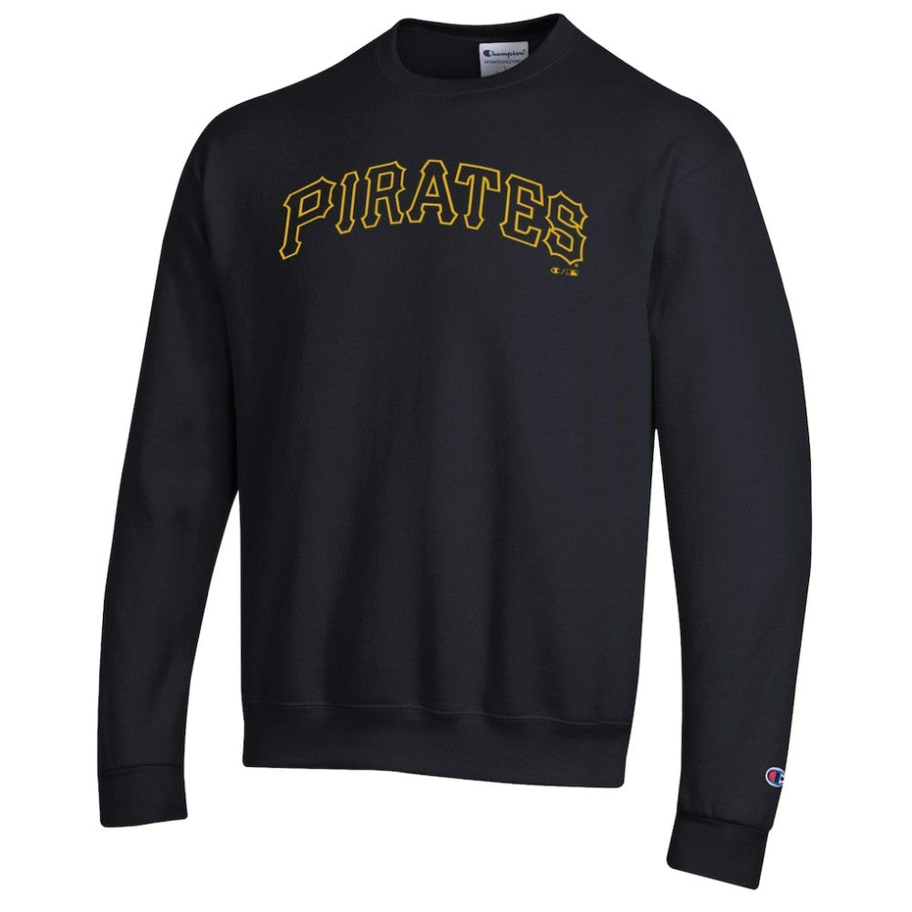 Pittsburgh Pirates Champion Powerblend Wordmark Sweatshirt - Black - MLB Sale