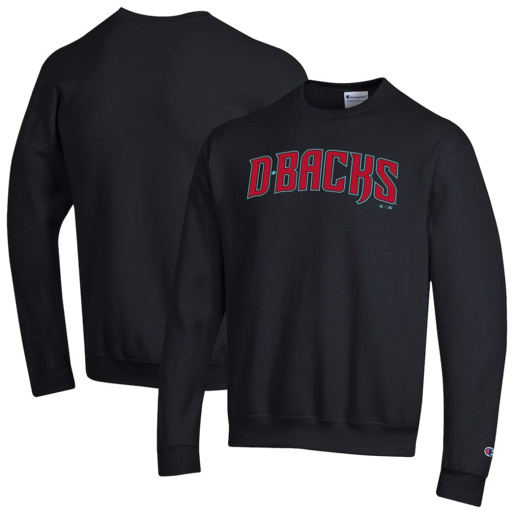 Arizona Diamondbacks Champion Powerblend Wordmark Sweatshirt - Black - MLB Sale
