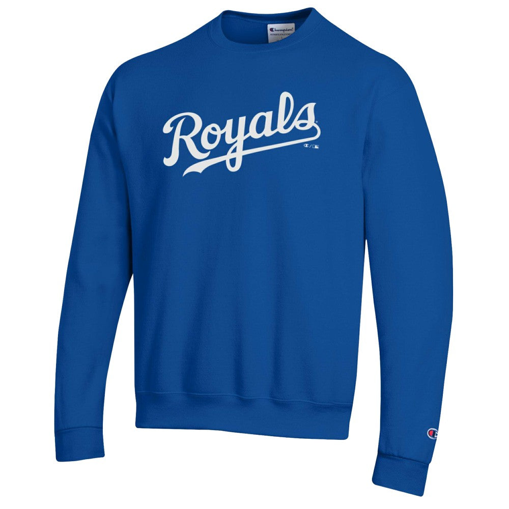 Kansas City Royals Champion Powerblend Wordmark Sweatshirt - Royal - MLB Online