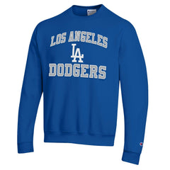 Los Angeles Dodgers Champion Heart & Soul Powerblend Sweatshirt - Royal - MLB Discount