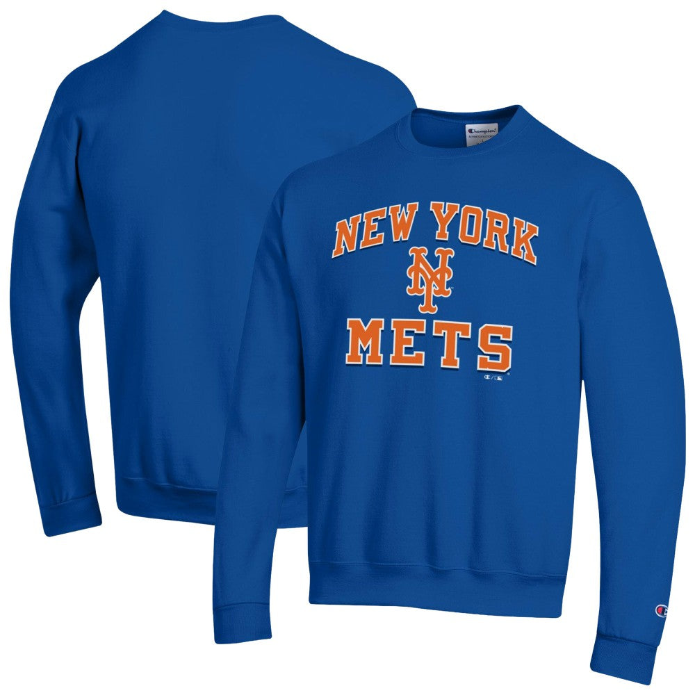 New York Mets Champion Heart & Soul Powerblend Sweatshirt - Royal - MLB on Sale