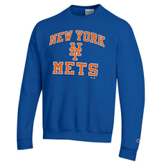 New York Mets Champion Heart & Soul Powerblend Sweatshirt - Royal - MLB on Sale