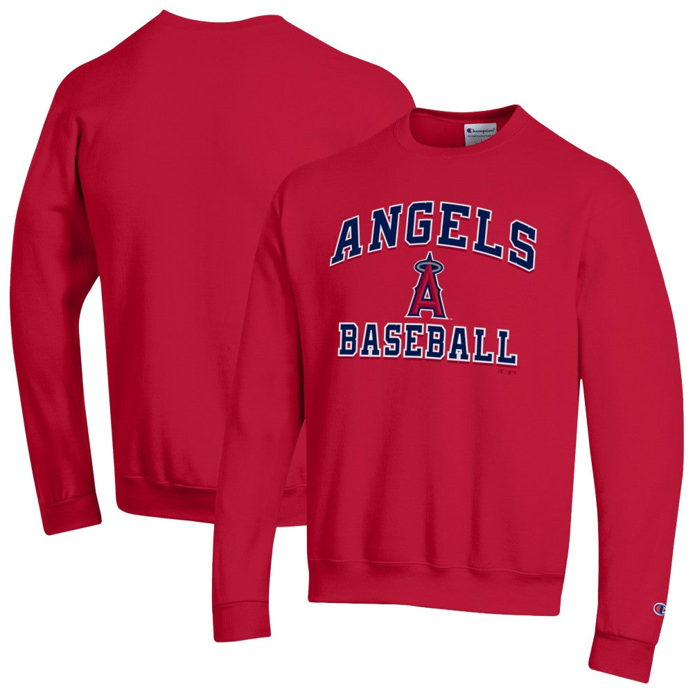 Los Angeles Angels Champion Heart & Soul Powerblend Sweatshirt - Red - MLB Sale