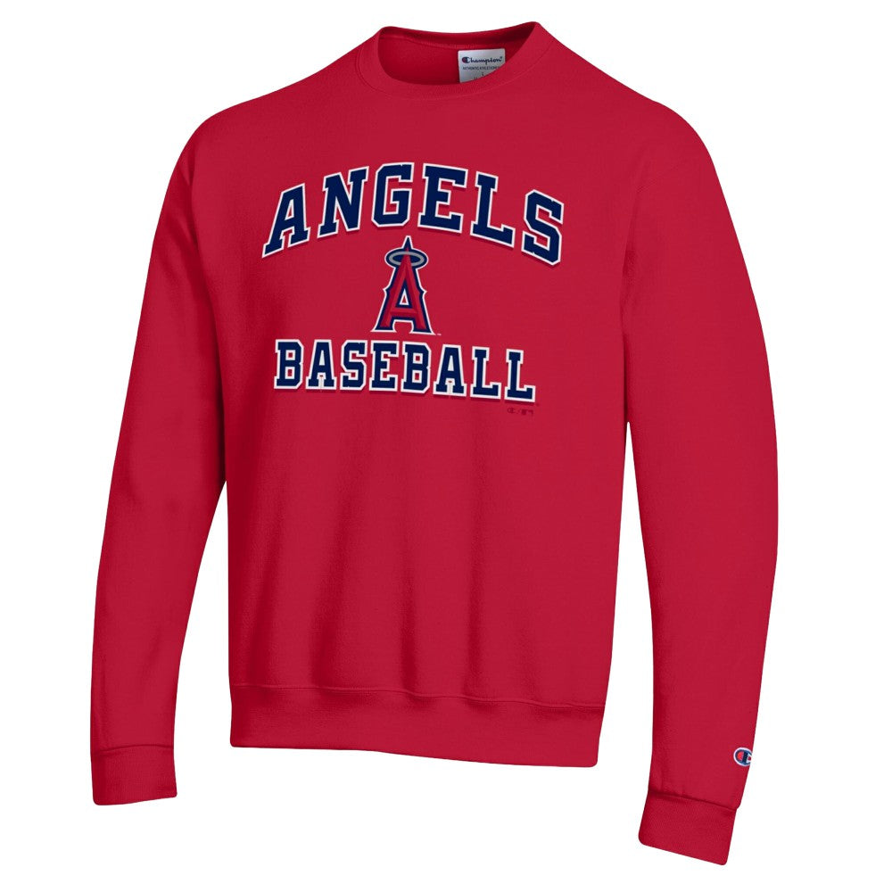 Los Angeles Angels Champion Heart & Soul Powerblend Sweatshirt - Red - MLB Sale