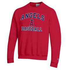 Los Angeles Angels Champion Heart & Soul Powerblend Sweatshirt - Red - MLB Sale