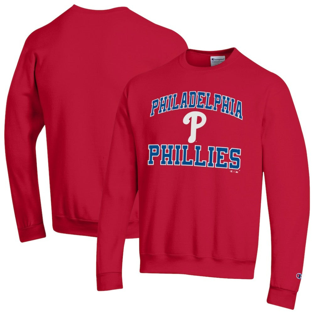 Philadelphia Phillies Champion Heart & Soul Powerblend Sweatshirt - Red - MLB on Sale