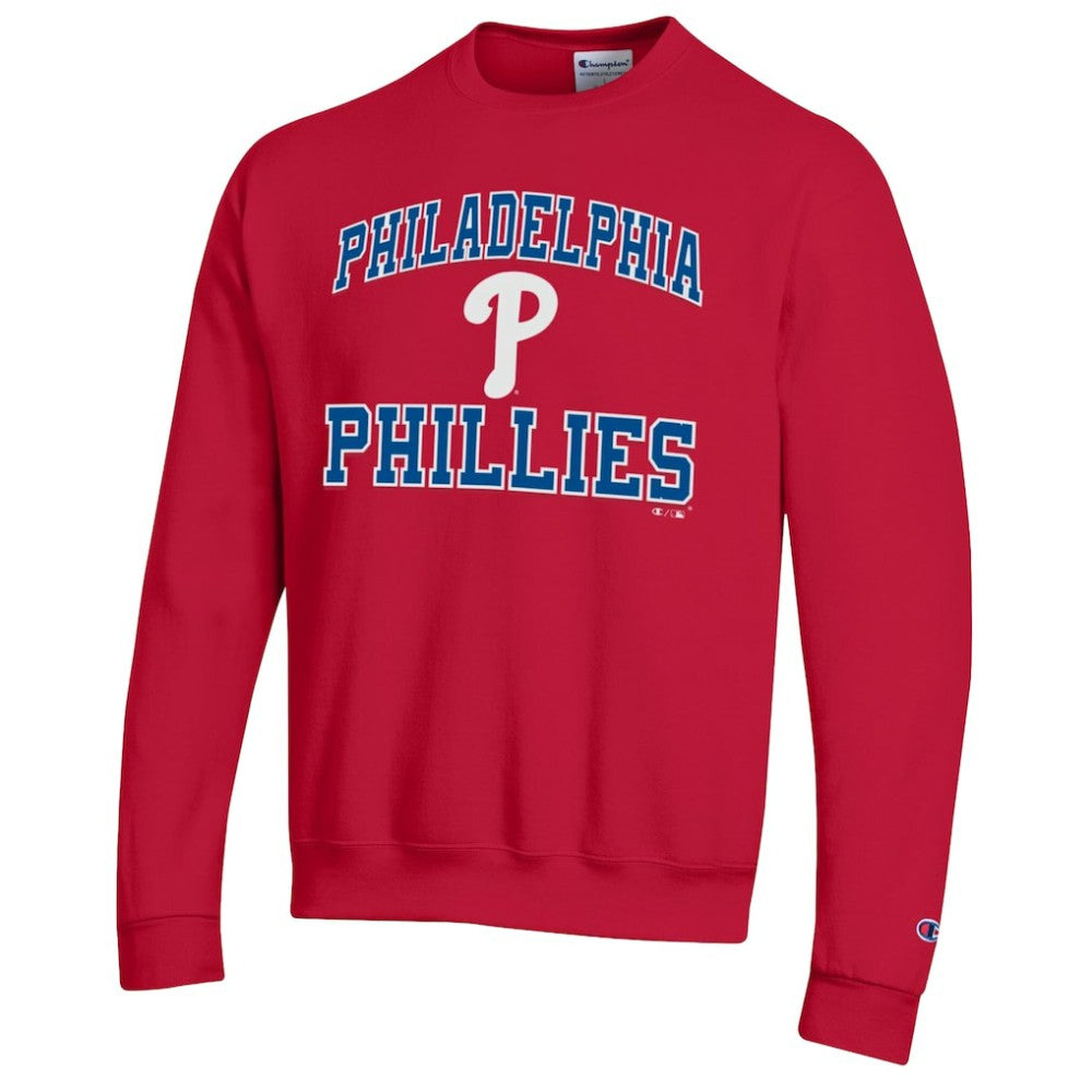 Philadelphia Phillies Champion Heart & Soul Powerblend Sweatshirt - Red - MLB on Sale
