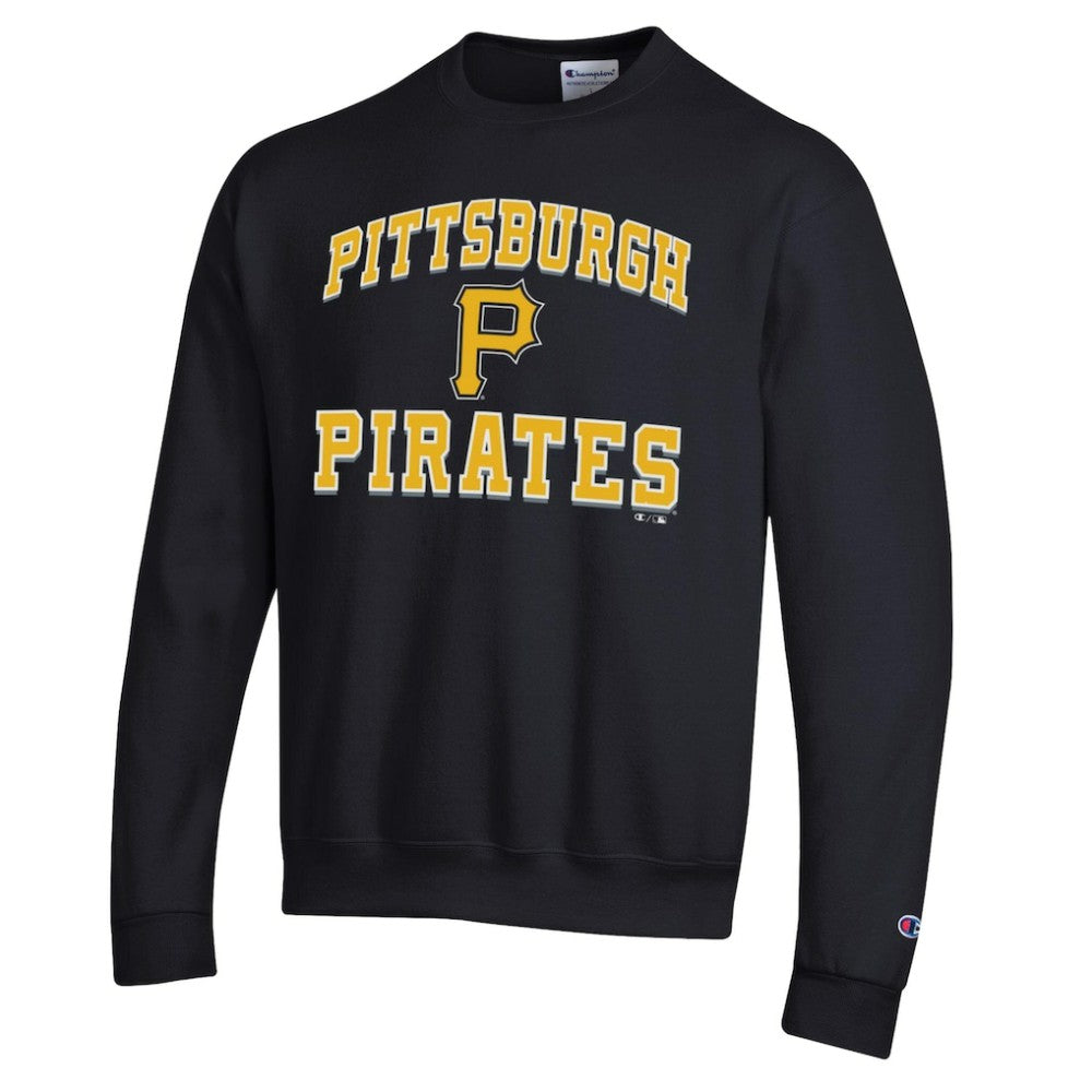 Pittsburgh Pirates Champion Heart & Soul Powerblend Sweatshirt - Black - MLB Lifestyle