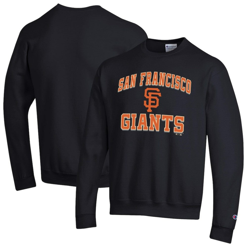 San Francisco Giants Champion Heart & Soul Powerblend Sweatshirt - Black - MLB Discount