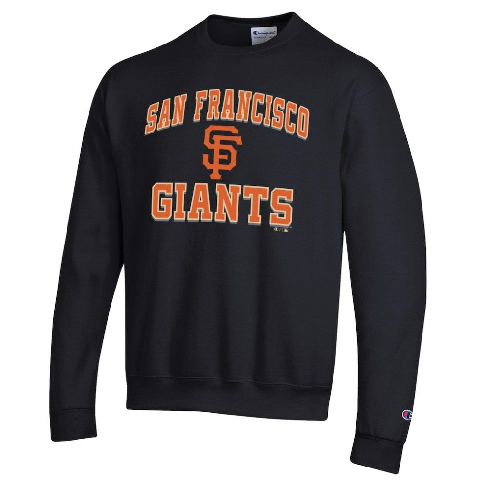 San Francisco Giants Champion Heart & Soul Powerblend Sweatshirt - Black - MLB Discount