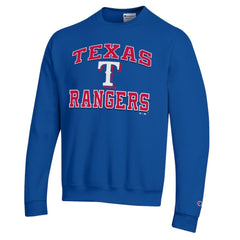 Texas Rangers Champion Heart & Soul Powerblend Sweatshirt - Royal - MLB Lifestyle