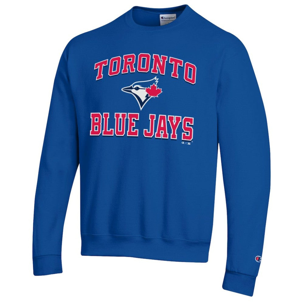 Toronto Blue Jays Champion Heart & Soul Powerblend Sweatshirt - Royal - MLB Discount